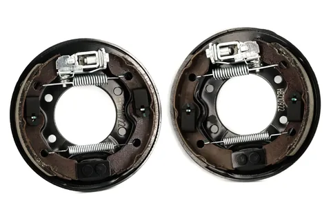 Golf cart rear brake assemblies